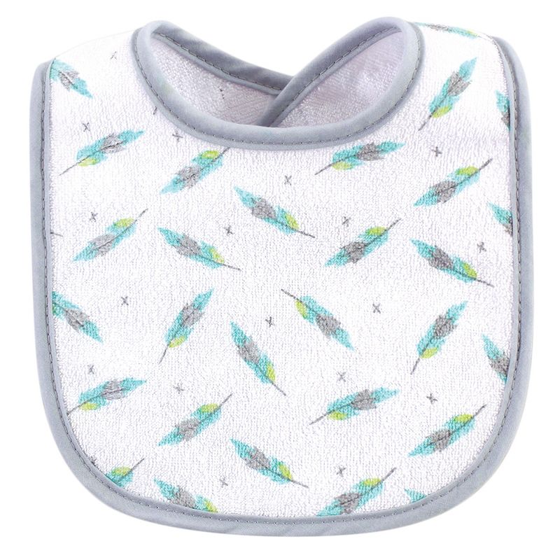 Luvable Friends Baby Cotton Terry Bibs 10pk, Neutral Elephant Stars, One Size, 5 of 7