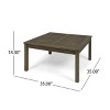 GDFStudio Abena Outdoor Acacia Wood Coffee Table - 2 of 4