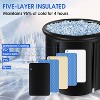 RUMSEM Cold Plunge Tub with Cover Cold Water Therapy Pod - 2 of 4