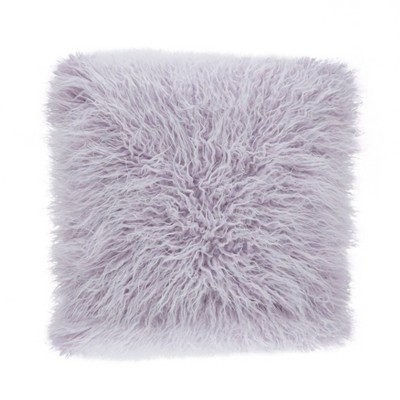 mongolian faux fur pillow