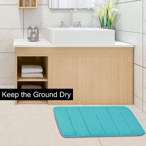 PiccoCasa Household Absorbent Memory Foam Coral Velvet Non-slip Bath Mats - 1 of 4