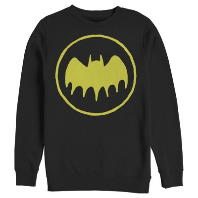Men's Batman Logo Cute Cartoon Sweatshirt - Black - 2x Large : Target