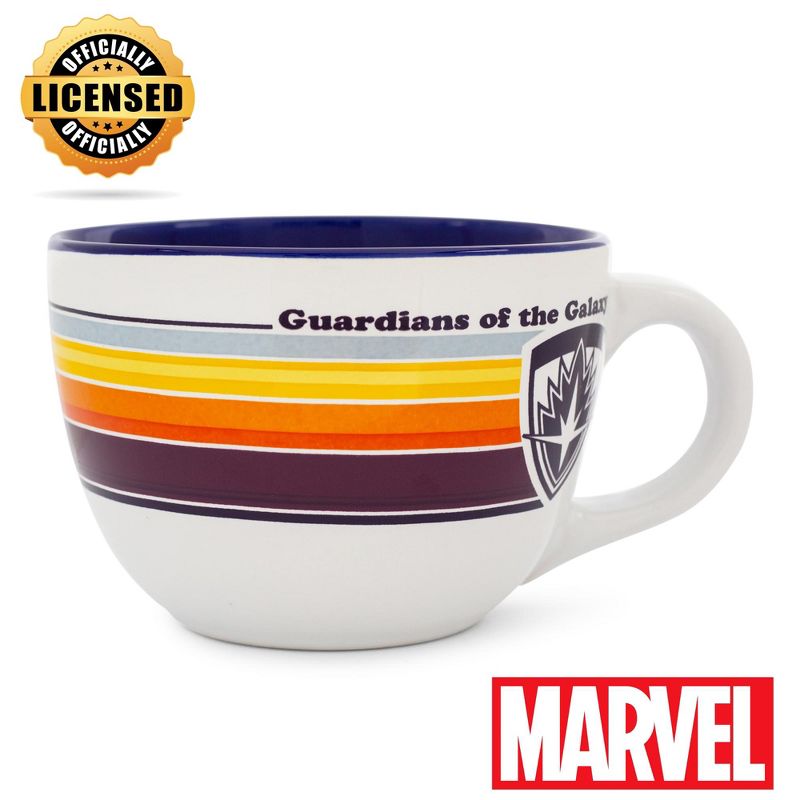 Silver Buffalo Marvel Studios Guardians of the Galaxy Silhouette 24-Ounce Ceramic Soup Mug, 2 of 7