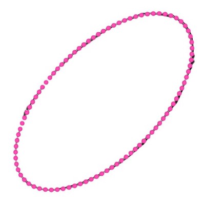 Magic Matt’s Brilliant Blinkys Smooth Round Opaque Bead Mardi Gras Necklace Pink Pack of 12