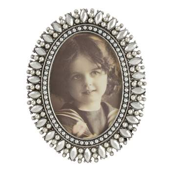 Saro Lifestyle Portrait Photo Frame With Jeweled Design