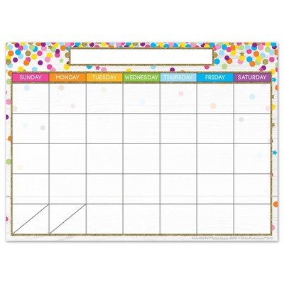 Confetti Style Weekly Wall Calendar PosterMat Pals, Pack of 10