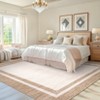Modern Bordered Area Rug Washable Rug for Living Room - 3 of 4