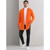 Lars Amadeus Men's Lightweight Ruffle Shawl Collar Draped Open Front Cardigan - 2 of 4