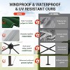 13x13 Pop Up Gazebo Outdoor Hexagonal Canopy Tent with Mosquito Netting Sides Instant Patio Canopy Shelter - 3 of 4
