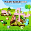 Ruvalino Baby and Toddler Learning Toys Magnetic Building Blocks Villa Set for Imaginative Educational Play, , 3.93"*3.93"*1.96" - 2 of 4
