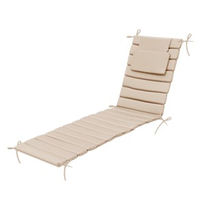 Pellebant 72inch Patio Chaise Lounge Chairs Cushion 22D Sponge 220gsm Polyester Fabric - 1 of 4