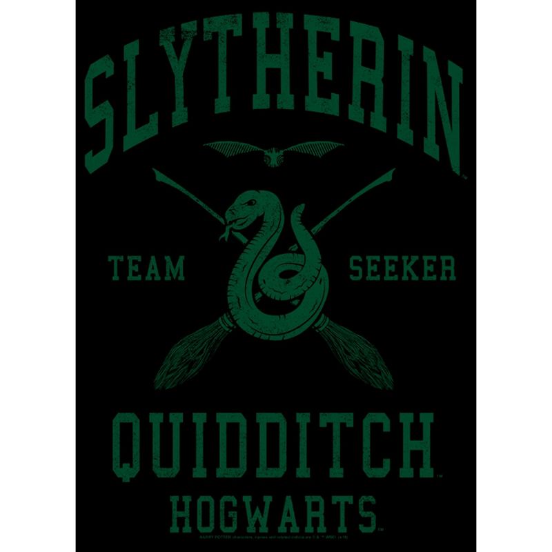 Men's Harry Potter Slytherin Quidditch Team Seeker T-Shirt, 2 of 6