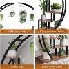 Plant Stand Indoor,5 Tiered 56" Tall Metal Plants Shelf,Large Plant Rack Display Shelves, Curved Plant Holder for Living Room, Patio - 4 of 4