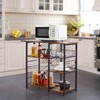 Yaheetech Kitchen Storage Rack with Basket/Hooks/Storage - 2 of 4