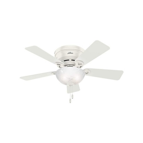 Hunter Fan Company 42 Inch Haskell Low Profile Indoor Living Room Ceiling 4 Blade With Dimmable Led Light Fresh White Target - Hunter 42 Low Profile Ceiling Fan With Light