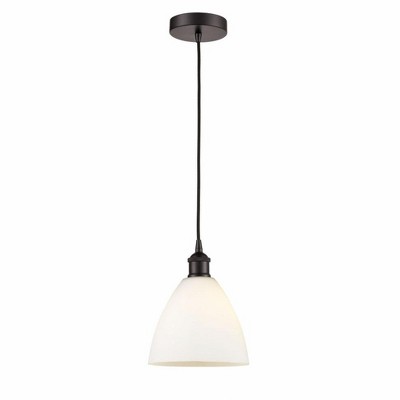 Edison Dome - 1 Light Cord Hung Mini Pendant In Industrial Style-10.25 Inches Tall and 7.5 Inches Wide