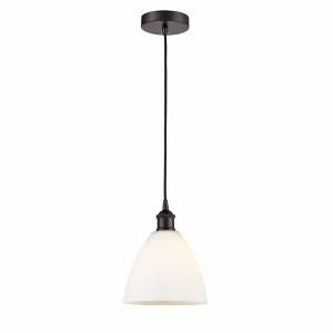 Edison Dome - 1 Light Cord Hung Mini Pendant In Industrial Style-10.25 Inches Tall and 7.5 Inches Wide - 1 of 1