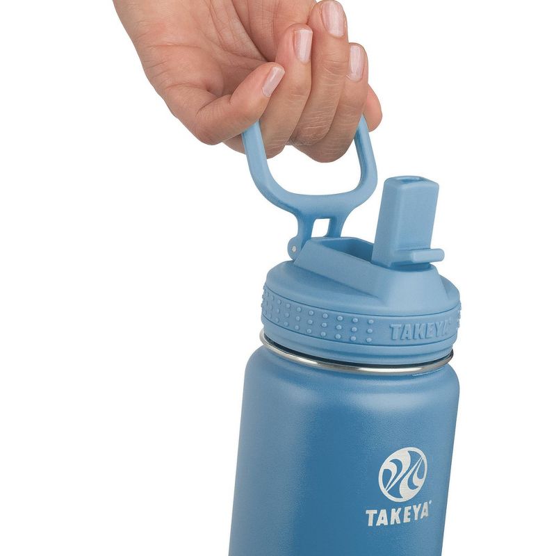 Takeya 18oz Actives Insulated Stainless Steel Water Bottle with Straw Lid, 5 of 8