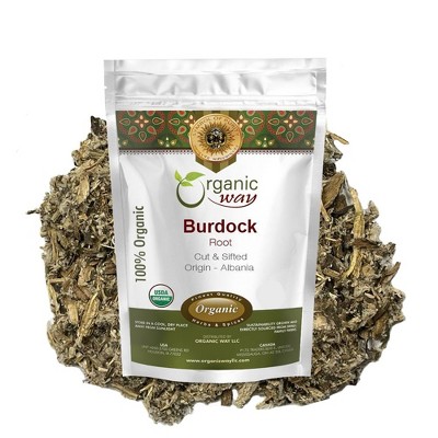 Organic Way Burdock Root Cut & Sifted 4 Oz