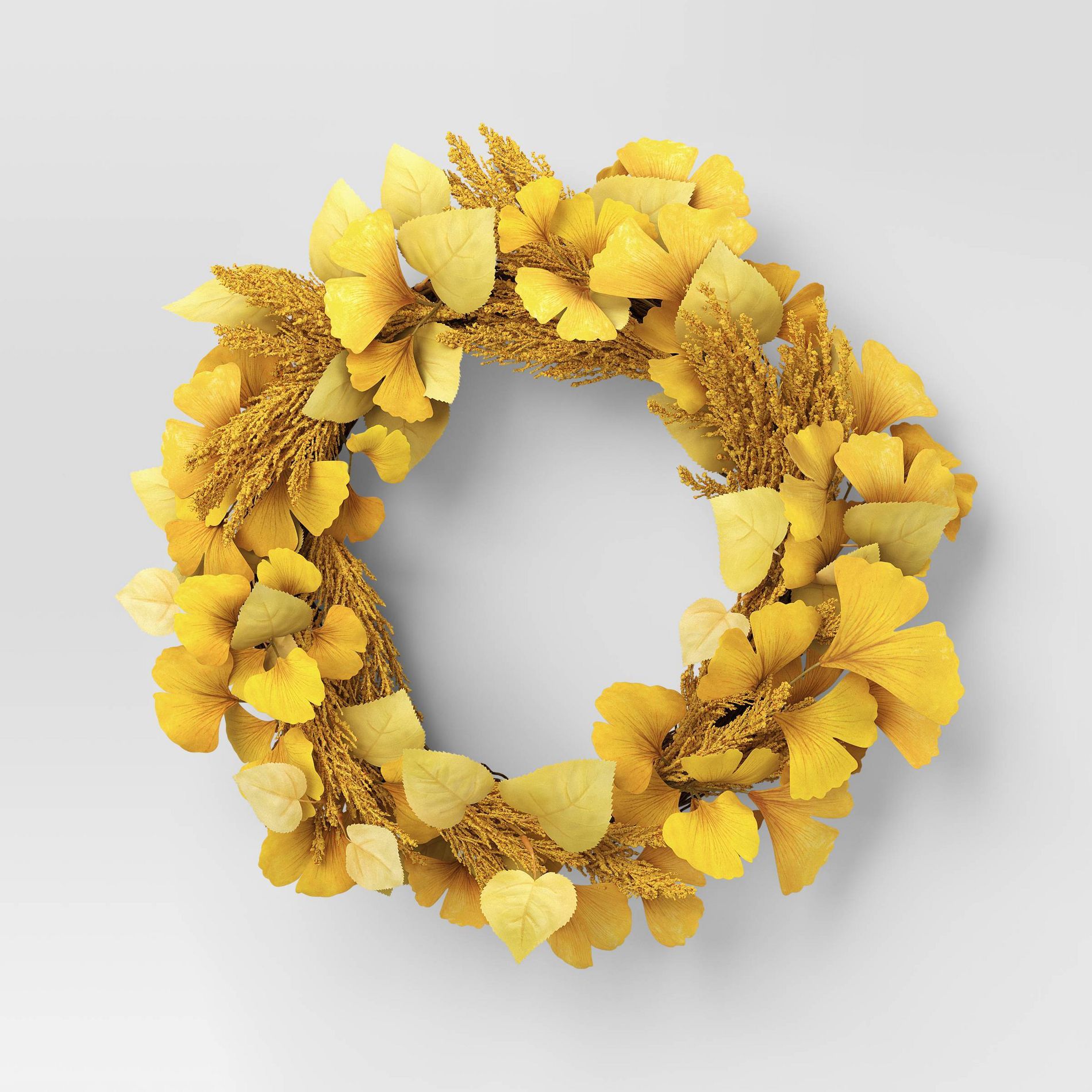 Goldenrod Mix Fall Wreath - Threshold™