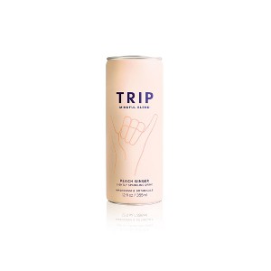 Trip Mindful Blend Peach Ginger Lightly Sparkling Botanical - 12 fl oz Can - 1 of 4