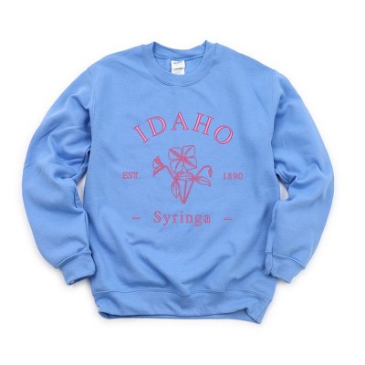 Simply Sage Market Women's Graphic Sweatshirt Embroidered Idaho Syringa