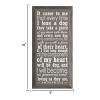 Slickblue Dog Lover Rustic Wall Sign – Pet Memorial Quote Wood Plaque – Thoughtful Home Accent 9x18, Color Options - 3 of 3