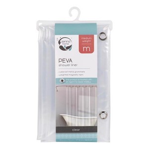 Zenna Home 72 in. H X 70 in. W Clear Solid Shower Curtain Liner PEVA Mediumweight - 1 of 1