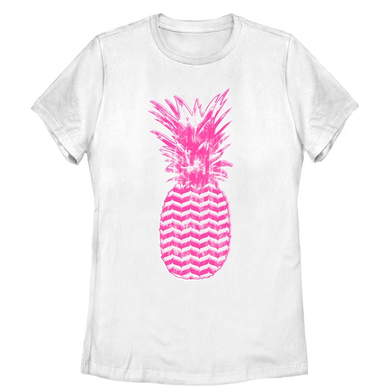 Women's Lost Gods Geometric Print Pineapple T-Shirt, 1 of 5