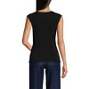 Lands' End Women's Lightweight Jersey Wrap Front Top - 2 of 4