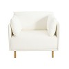 NicBex Polyester Accent Chair,Upholstered Living Room Chairs with Soft Cushions and Wooden Legs,Modern Armchair,Accent Chairs for Living Room - 4 of 4