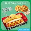 Big Dot of Happiness Red Carpet Paper Food Trays, Disposable Double-Sided Paper Food Holders for Nachos, Hot Dogs, French Fries - 12 Ct - 2 of 4