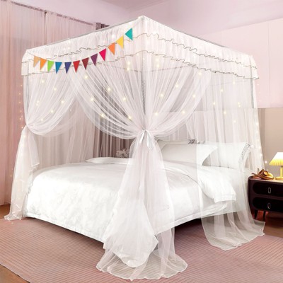 YEERSWAG Elegant Princess Twin Size Bed Canopy Bed Curtain Nets Holiday Present For Girls