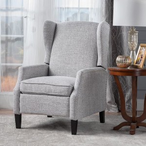 CENGHU Modern Recliner Chair for Adult, Fabric Single Reclining Armchair, Mid Century Modern Pushback Chair for Living Room, Bedroom - 1 of 4