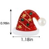 Anna-Kaci Golden Tone Christmas Brooch Pins Sparkly Rhinestones Enamel Lapel Pin for Women - 2 of 4