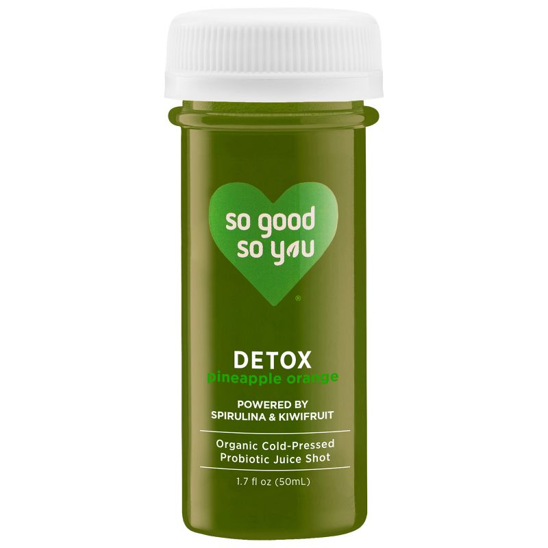 So Good So You Detox Pineapple Orange Organic Probiotic Shot - 1.7 fl oz, 1 of 14