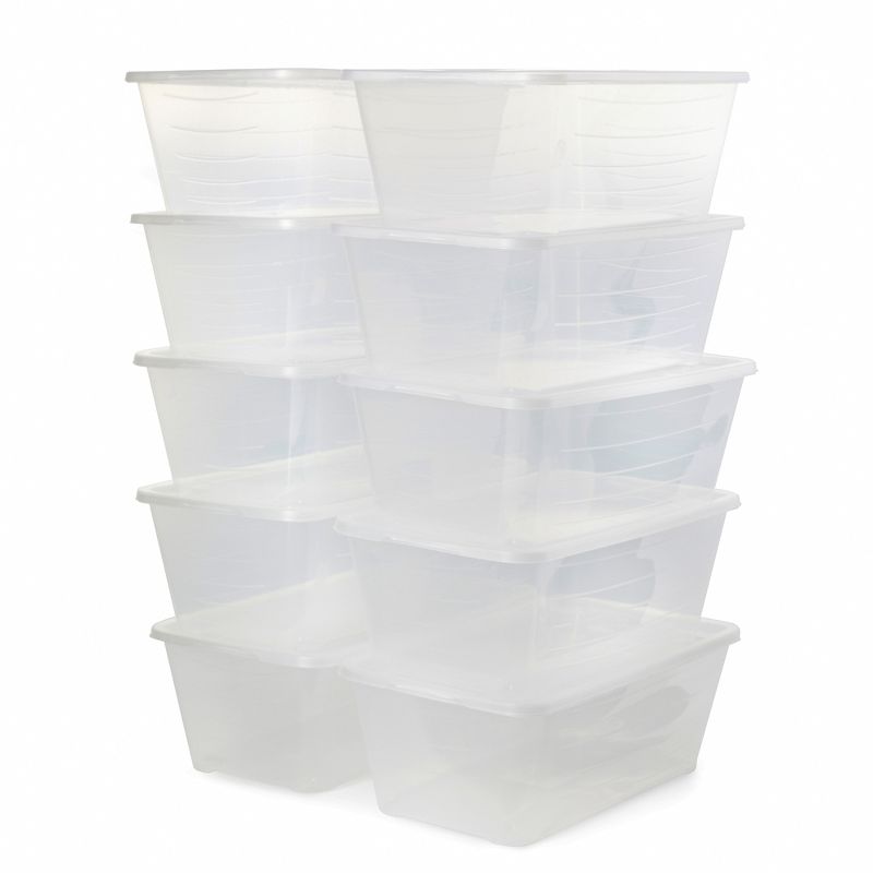Life Story 5.7 L Clear Shoe & Closet Storage Box Stacking Container, 3 of 7