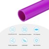 Unique Bargains Water Plumb DIY Crafts High Impact Rigid Round Pipes 8" Length ID 0.83" OD 0.98" Purple - 3 of 4
