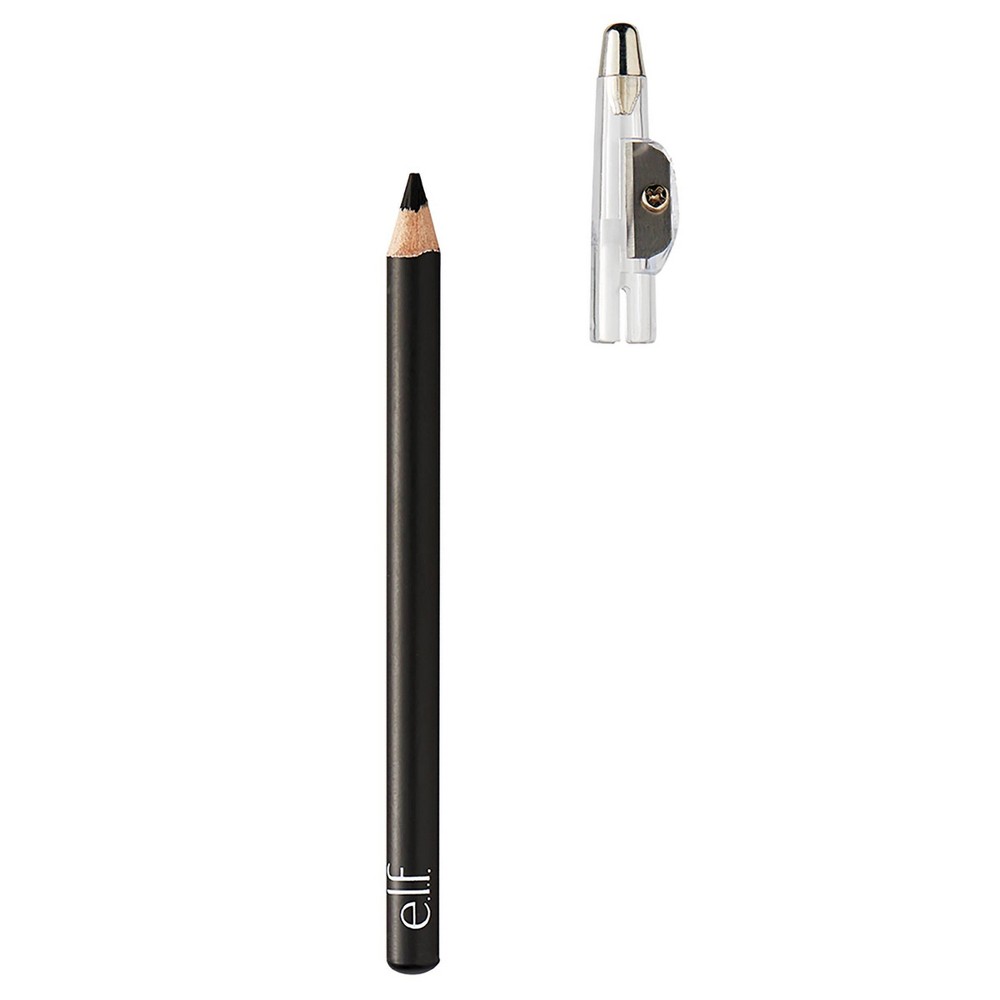 Photos - Other Cosmetics ELF e.l.f. Satin Eyeliner Pencil Black - 0.03oz 