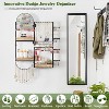 Large Wall Mounted Jewelry Organizer, Hanging Display Holder for Earrings, Necklaces, Bracelets & Accessories - 2 of 4