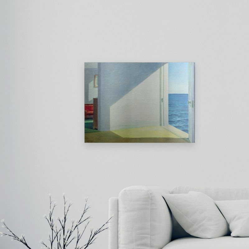 Trademark Fine Art - Edward Hopper 'Rooms by the Sea' Floating Brushed Aluminum Art, 3 of 4