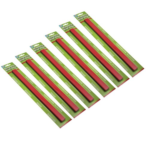 Ashley Productions® Magnetic Magi-Strips, Red, 12 Feet Per Pack, 6 Packs