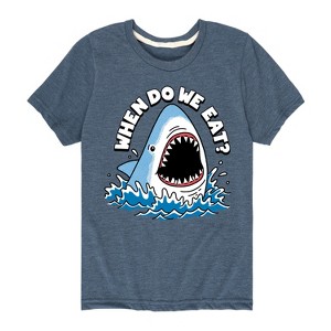 Boys' - Instant Message - When Do We Eat Short Sleeve Graphic T-Shirt - 1 of 4