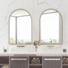 Recessed Bathroom Medicine Cabinet With Mirror,Metal Framed Bathroom Wall Cabinet With Mirror And Adjustable Shelf Set Of 2-The Pop Home - 2 of 4