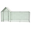 LAOTIES Metal Chicken Coop Run With Cover,Outdoor Poultry Cage For Chickens,Ducks And Rabbits,Heavy Duty Hen House - 4 of 4