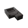 106*106" Chenille Modular L-Shaped Sectional Sofa, Luxury Floor Couch Set, Upholstered Indoor Furniture - 3 of 4