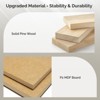 Karl Home 6-Drawer White MDF (Medium-Density Fiberboard) 47.24in. W Chest of Drawer - 4 of 4
