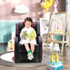 Infans Kids Recliner Chair Ergonomic Leather Sofa Armchair w/Footrest Side Pocket Red - 2 of 4