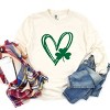 Simply Sage Market Hand Drawn Heart With Shamrock Garment Dyed Long Sleeve - 3 of 4