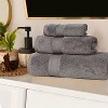 Chevron Zero Twist Cotton Solid and Jacquard Hand Towel Set of 6 by Blue Nile Mills - 2 of 4
